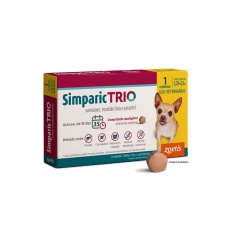 Antipulgas Simparic Trio 3 mg para Cães