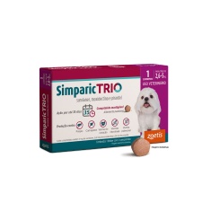 Antipulgas Simparic Trio 6 mg para Cães