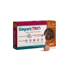 Antipulgas Simparic Trio 12 mg para Cães