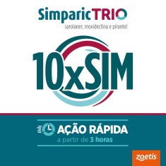 Antipulgas Simparic Trio 12 mg para Cães