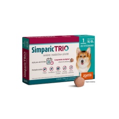 Antipulgas Simparic Trio 24 mg para Cães