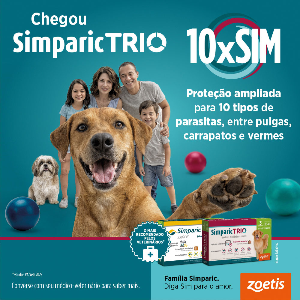 Antipulgas Simparic Trio 48 mg para Cães