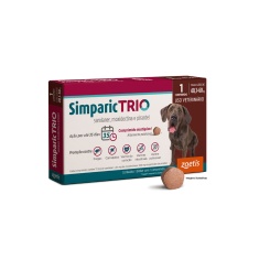 Antipulgas Simparic Trio 72 mg para Cães
