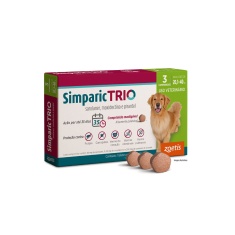 Antipulgas Simparic Trio 48 mg para Cães