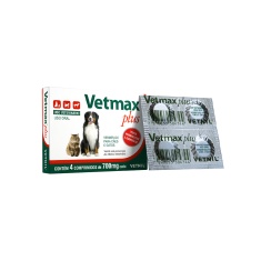 Vermífugo Vetnil Vetmax Plus 700 mg 4 Comprimidos