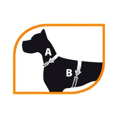 Peitoral Ferplast Agila Fluo Azul Para Cães