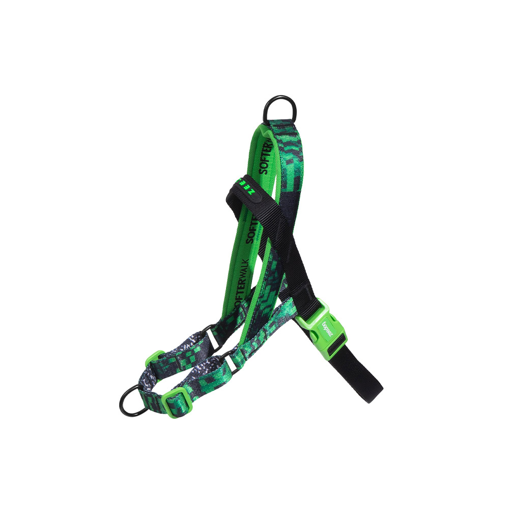 Peitoral Zee.Dog Glitch Softerwalk Error 410 para Cães