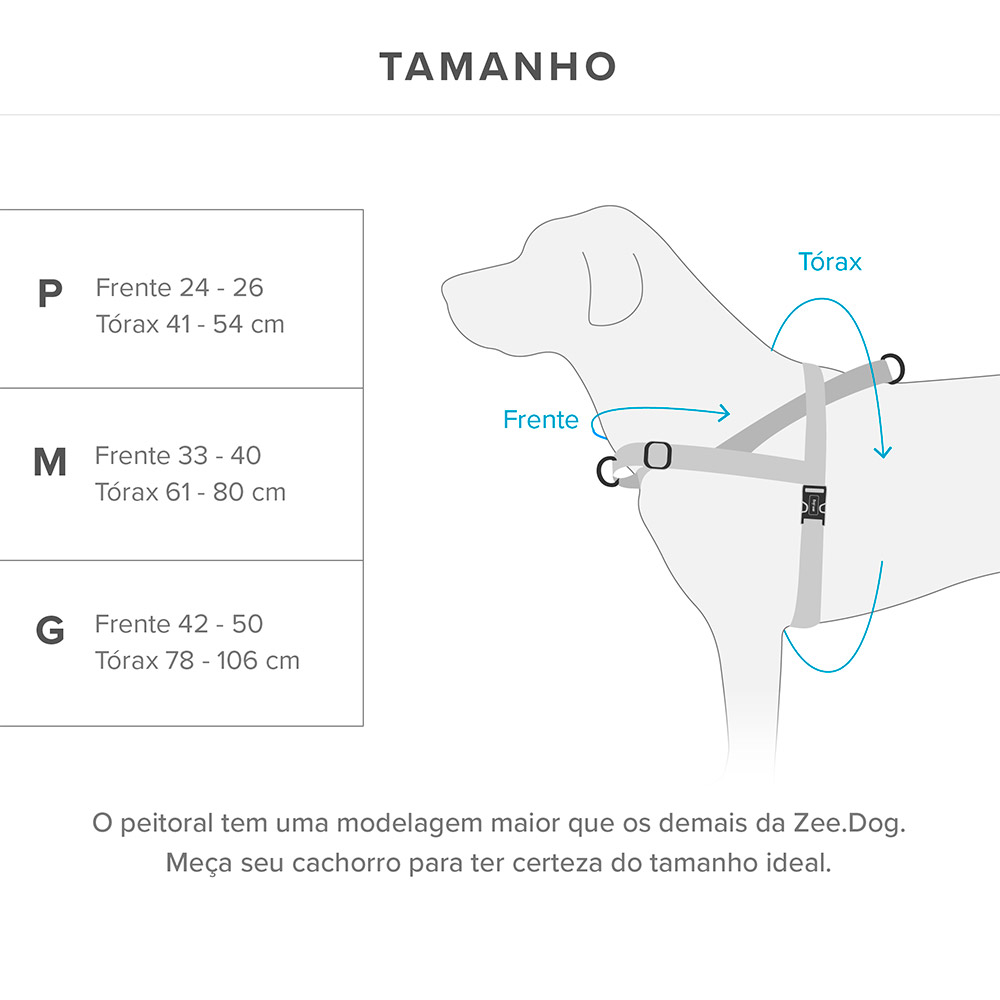 Peitoral Zee.Dog Glitch Softerwalk Error 410 para Cães