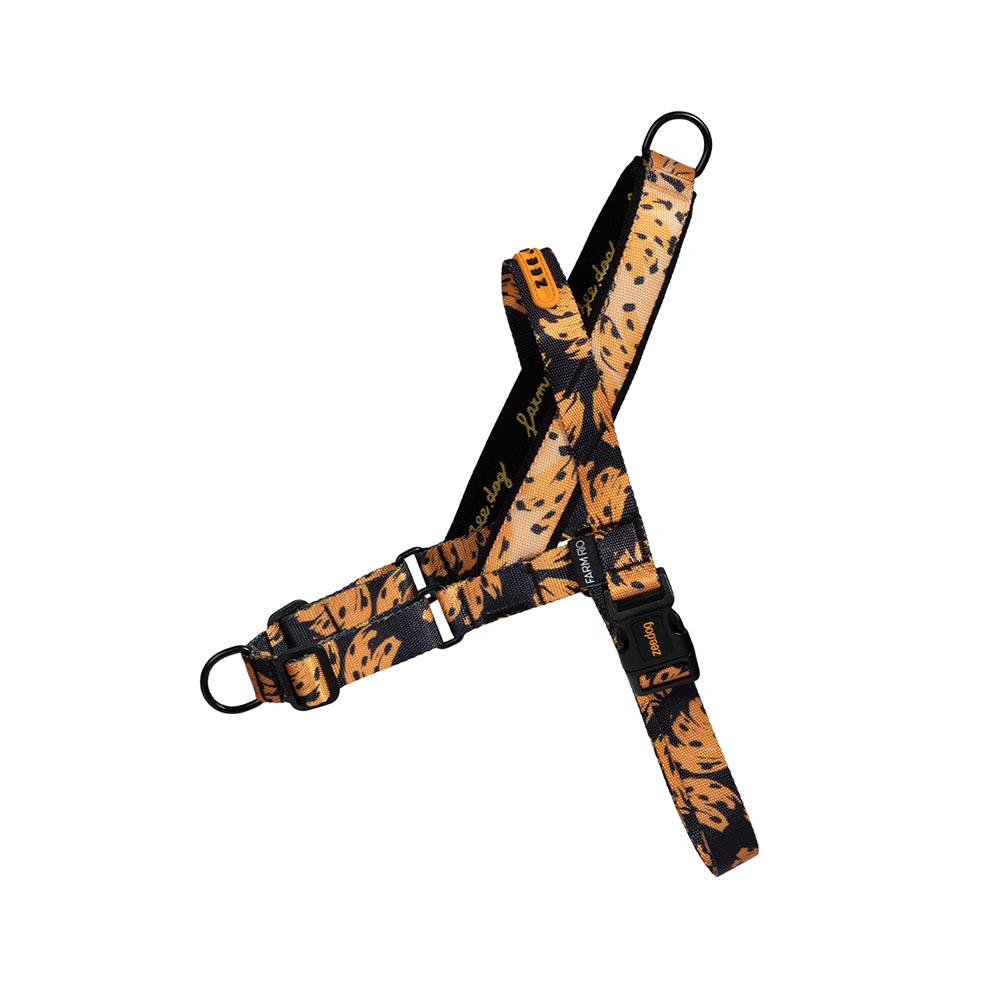 Peitoral Anti Puxão Zee.Dog SofterWalk FARM Rio Bossa Banana para Cães