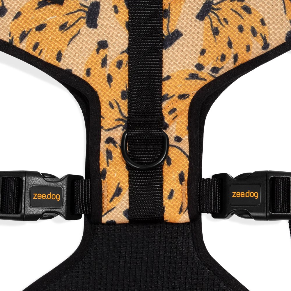 Peitoral Zee.Dog Air Mesh Ajustável X FARM Rio Bossa Banana