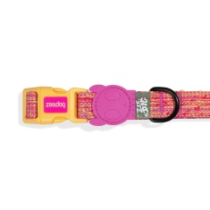 Coleira Zee.Dog Fuse Chop Rosa para Cães