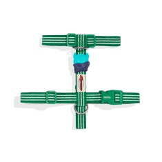 Peitoral H Zee.Dog Velvet Vibes Vert para Cães