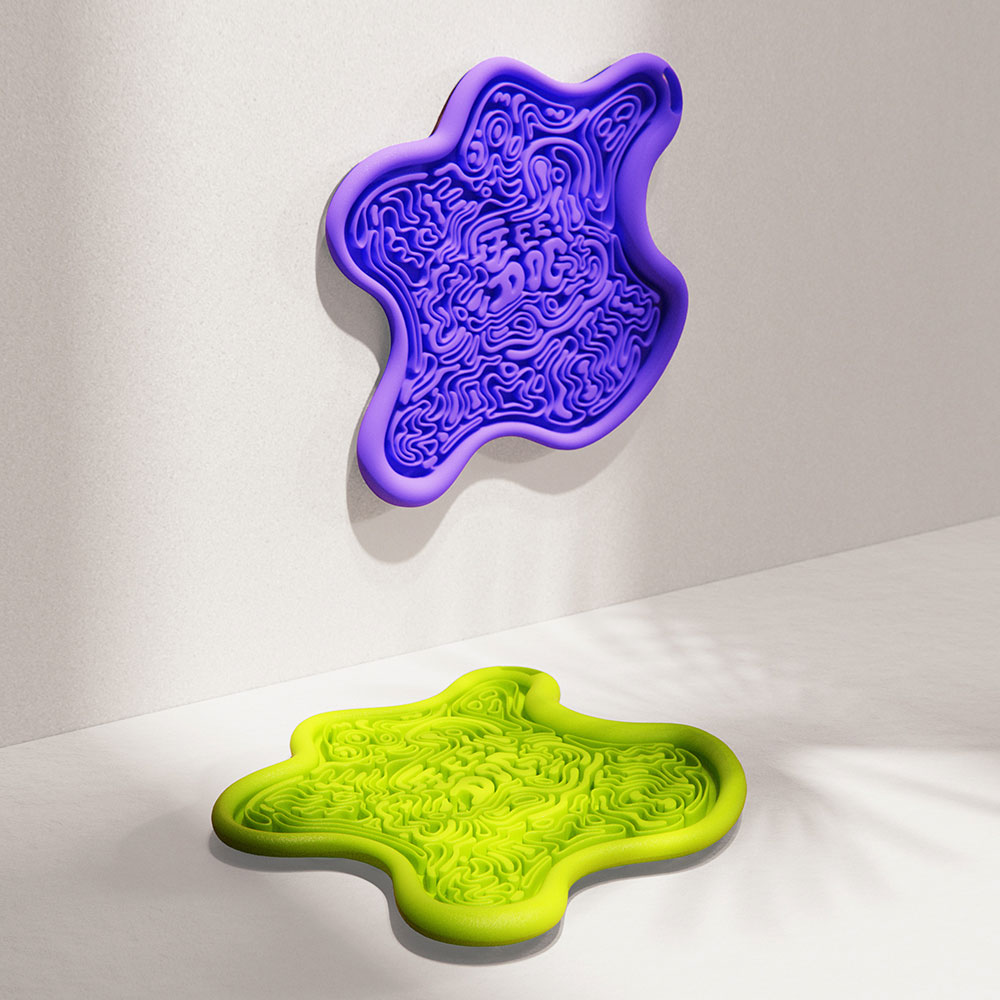 Comedouro Interativo Zee.Dog Lik Mat Violet para Cães