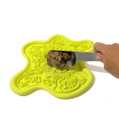 Comedouro Interativo Zee.Dog Lik Mat Verde Fluo para Cães