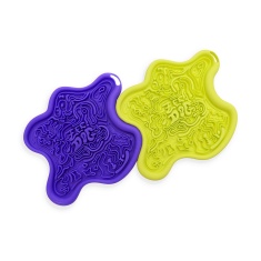 Comedouro Interativo Zee.Dog Lik Mat Verde Fluo para Cães