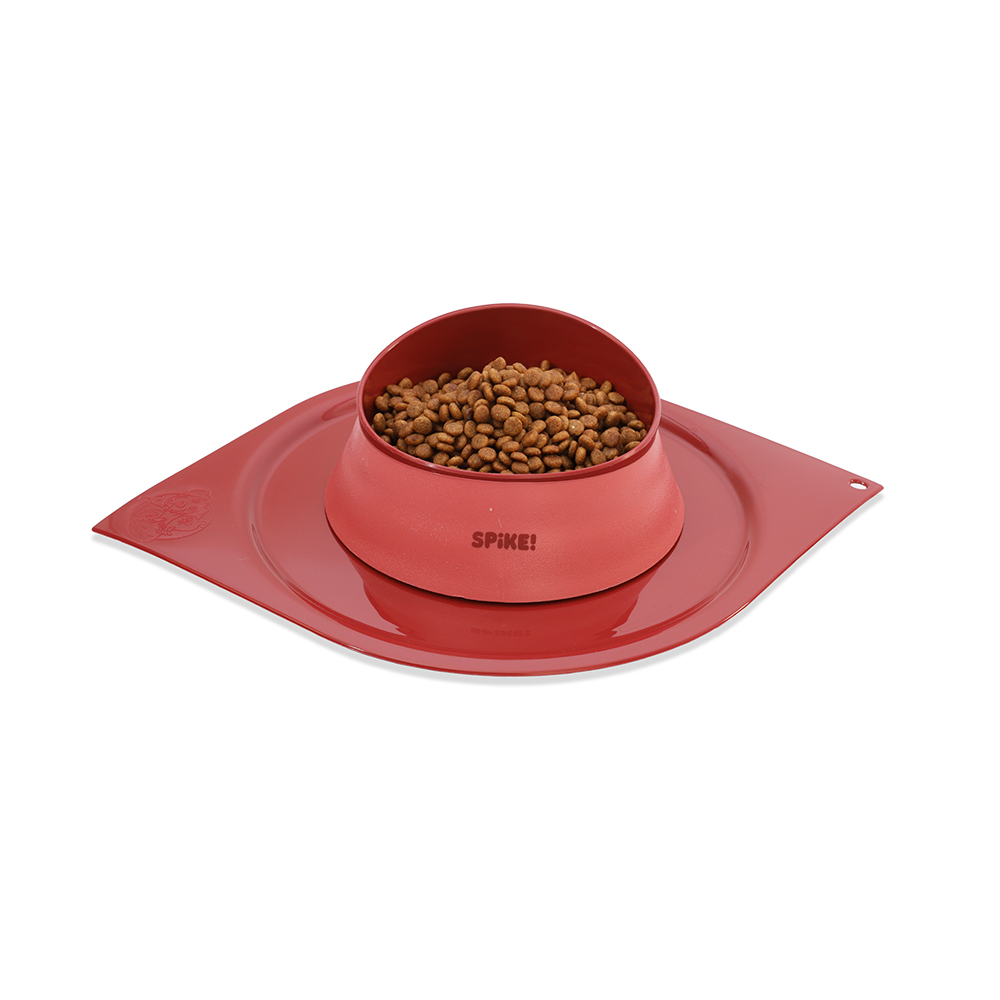 Jogo Americano Spike Plástico Vermelho para Cães e Gatos
