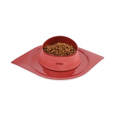 Jogo Americano Spike Plástico Vermelho para Cães e Gatos