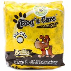 Fralda Higiênica Dogs Care Ecofralda para Cães Machos 6 Unidades