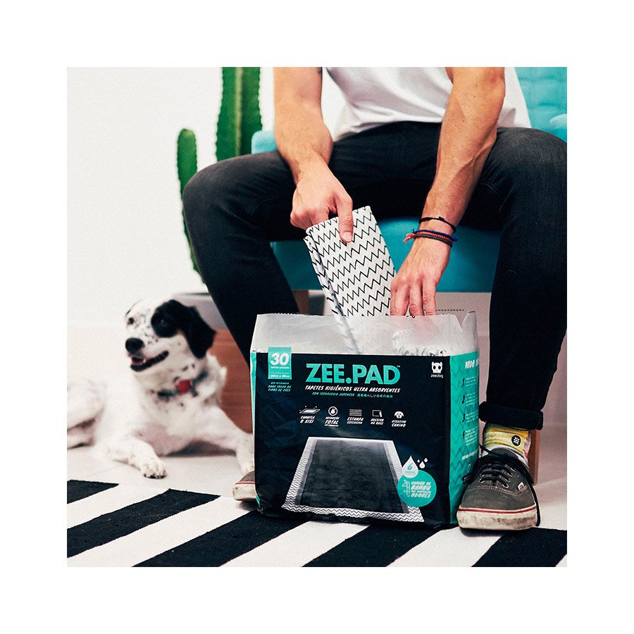 Tapete Higiênico Zee.Pad Preto para Cães Zee.Dog