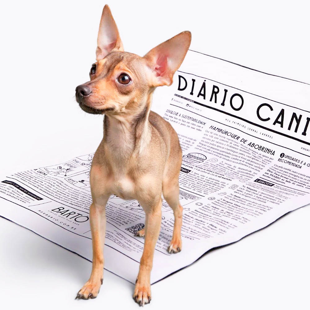 Tapete Higiênico Lavável Bartô Diário Canino Tradicional Mini para Cães