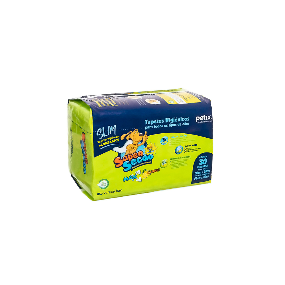 Tapete Higiênico Super Secão Max Citrus Slim para Cães