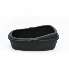 Caixa de Areia Fuzz King Cinza Escuro para Gatos