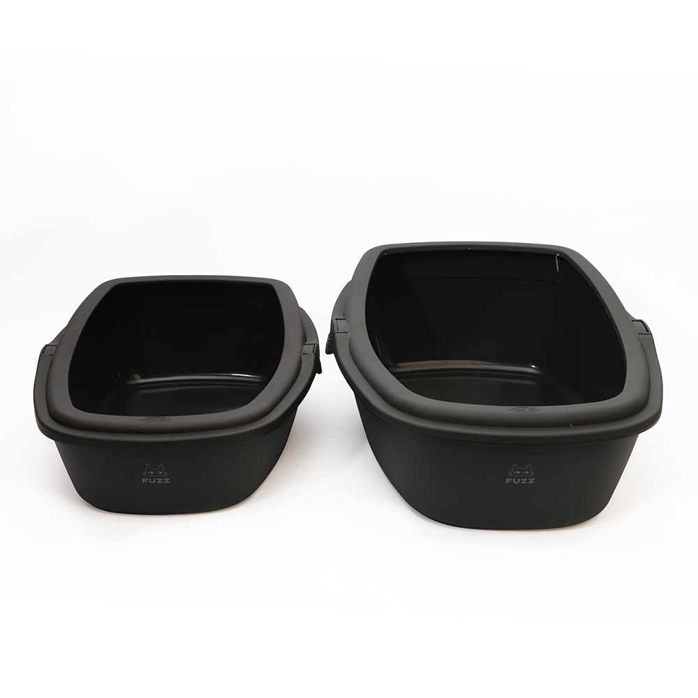 Caixa de Areia Fuzz King Cinza Escuro para Gatos
