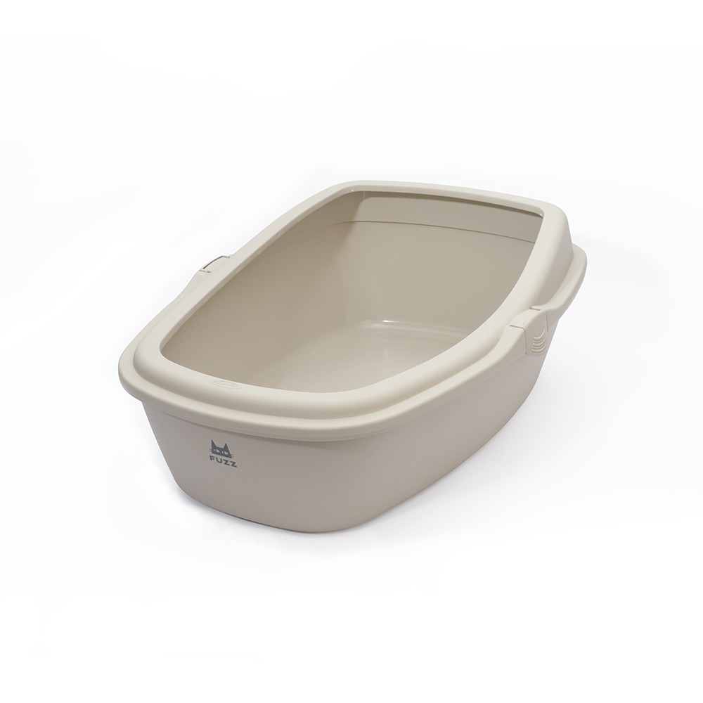 Caixa de Areia Fuzz King Off White para Gatos
