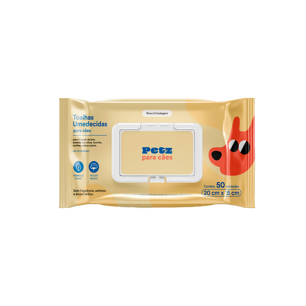 Toalhas Umedecidas Petz para Cães