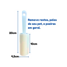 Escova Tira Pelos Chalesco Roller com 3 Refis
