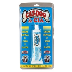 Creme Dental CatDog Para Cães e Gatos Unidade Sabor Tutti-Frutti