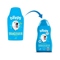 Shampoo Beeps Branqueador para Cães e Gatos 500ml