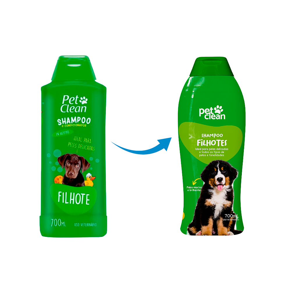 Shampoo e Condicionador Pet Clean Filhote para Cães e Gatos