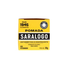 Pomada Cicatrizante Matacura Saralog para Cães e Gatos 30 g