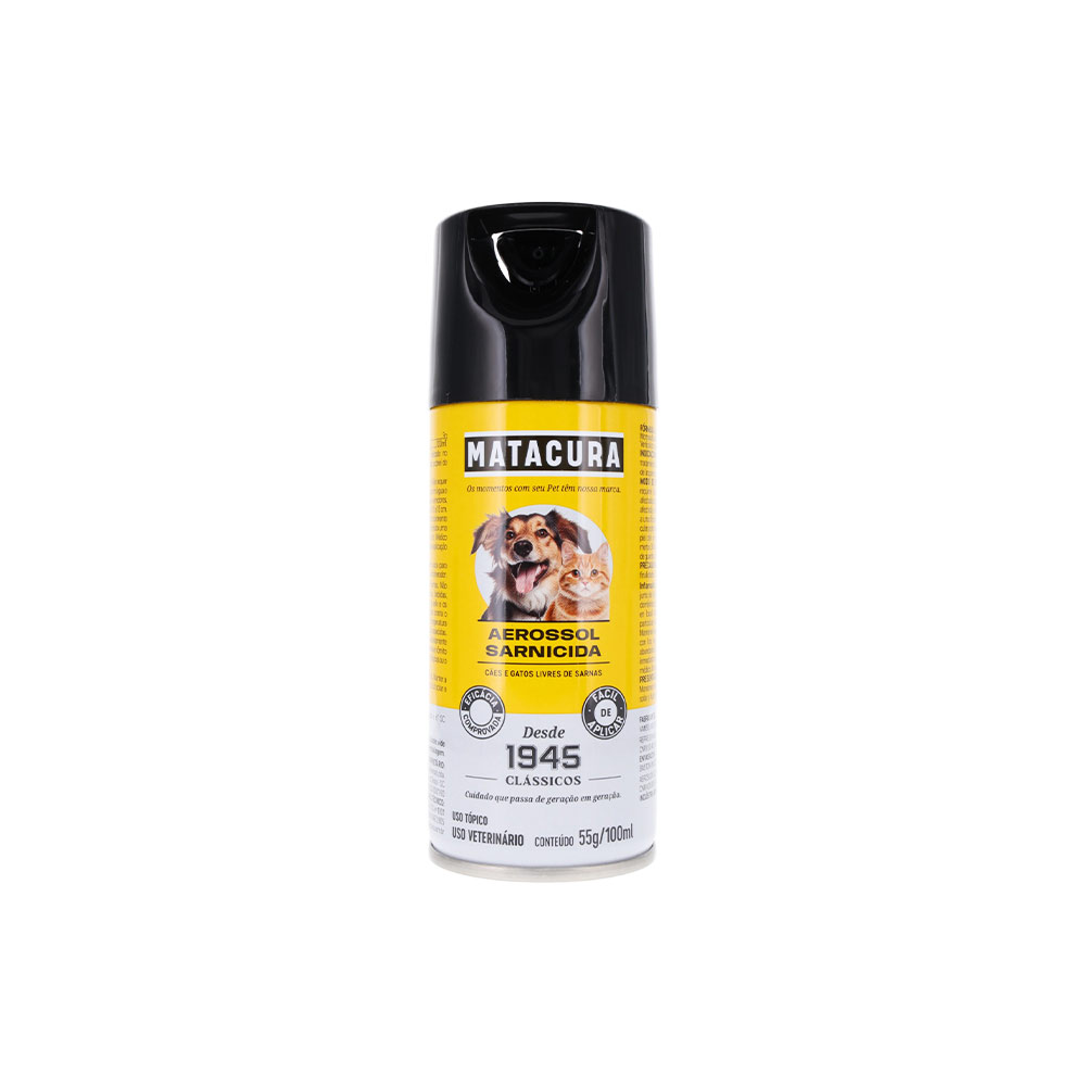 Sarnicida Matacura Aerossol para Cães e Gatos 100 ml