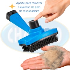 Rasqueadeira Chalesco Prática para Cães e Gatos - Cores Sortidas