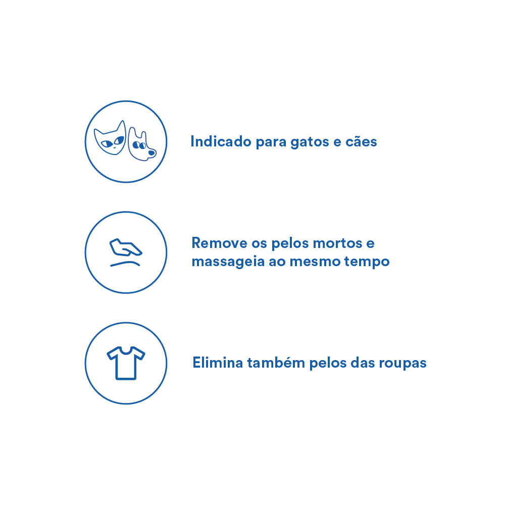 Luva Petz Tira Pelos para Cães e Gatos - Cores Sortidas