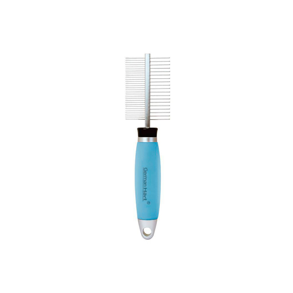 Pente Duplo Germanhart Gel Azul para Cães e Gatos