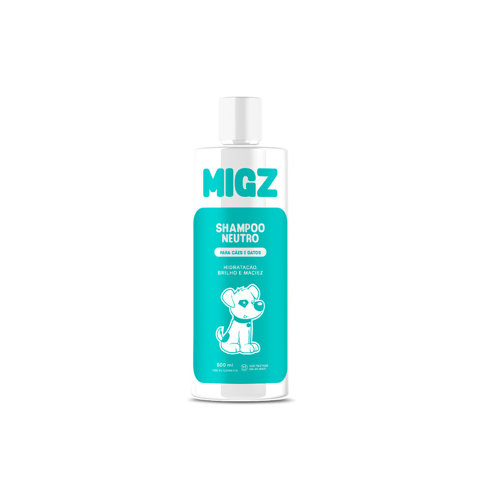 Shampoo MIGZ Neutro para Cães e Gatos 500 ml
