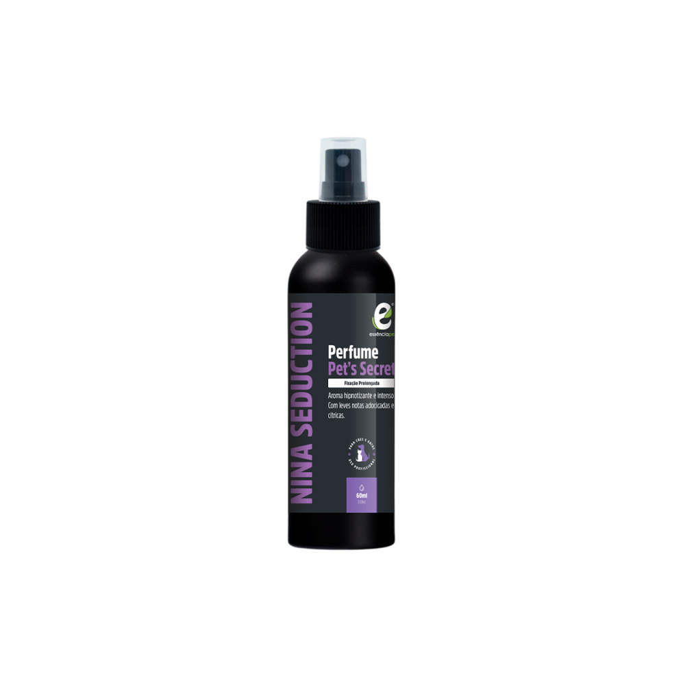 Perfume Essência Pet Nina Seduction para Cães e Gatos 60 ml