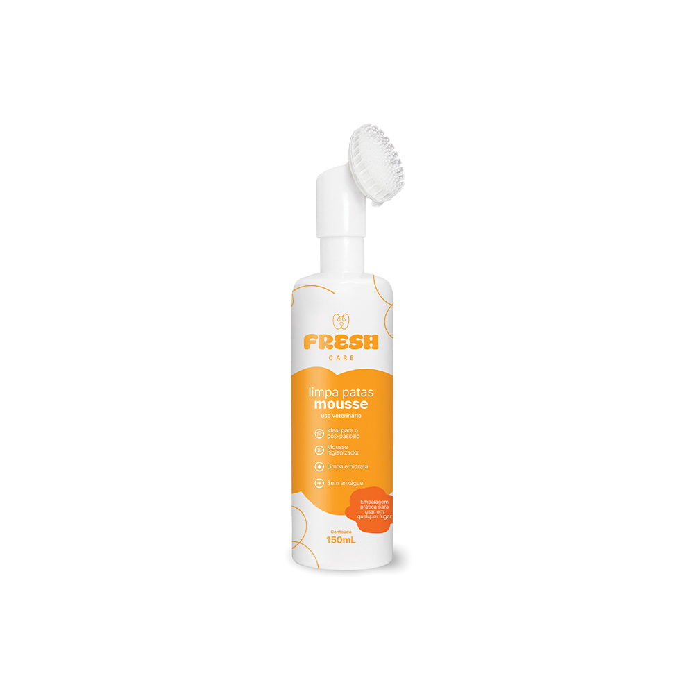 Mousse Limpa Patas Fresh Care para Cães 150 ml