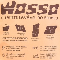 Tapete Higiênico Lavável Wosso Azul