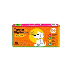 Tapete Higiênico Flicks Tradicional 80x60 para Cães 30 Unidades