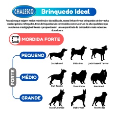 Brinquedo Chalesco Mordedor Tração Colorido para Cães