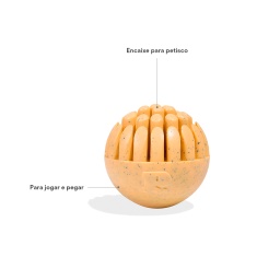 Brinquedo Petz Bolinha Dedos Amarelo para Cães