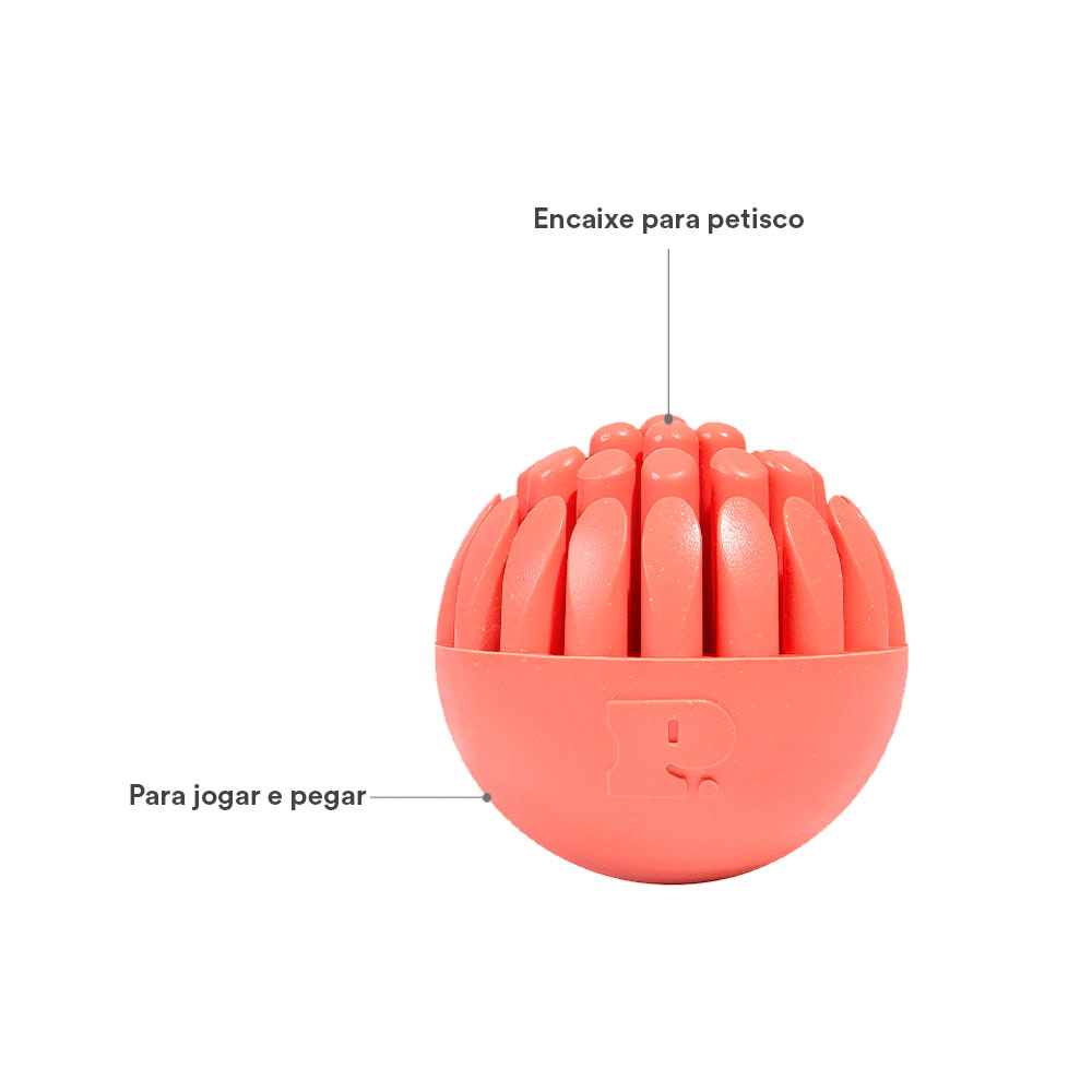 Brinquedo Petz Bolinha Dedos Vermelho para Cães