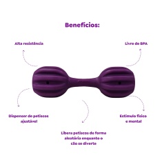 Brinquedo Amicus Fun Toys Pet Fit Roxo para Cães