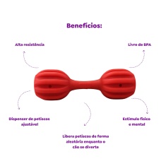 Brinquedo Amicus Fun Toys Pet Fit Vermelho para Cães
