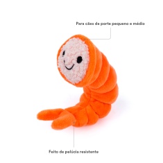Brinquedo Spike Camarão de Pelúcia para Cães