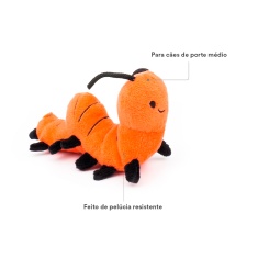Brinquedo Spike Centopeia de Pelúcia para Cães